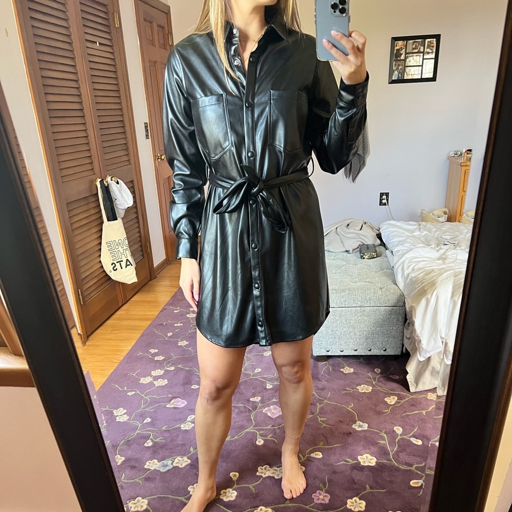 Lulu leather dress